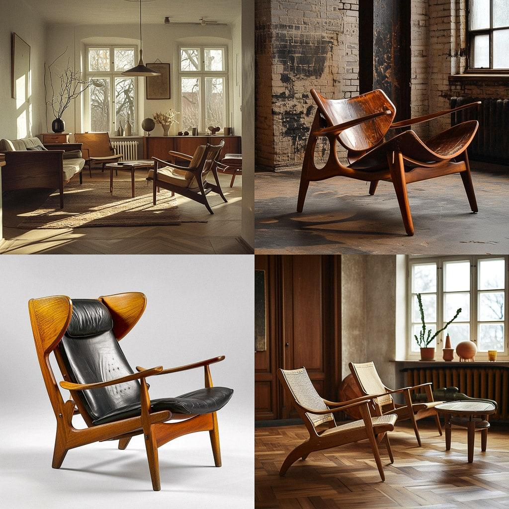 Hans Wegner style, Midjourney V6, render 1 of 4