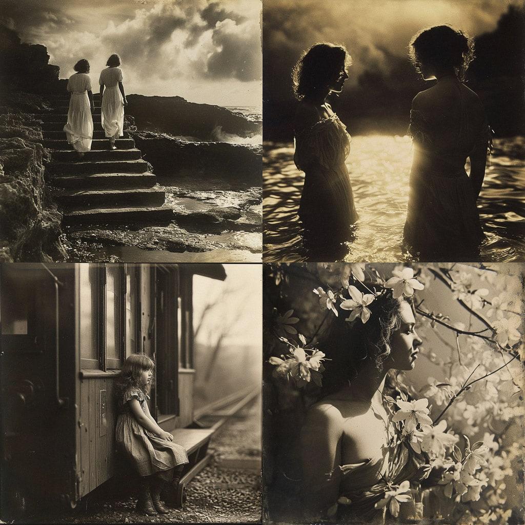 Harold Cazneaux style, Midjourney V6, render 1 of 4