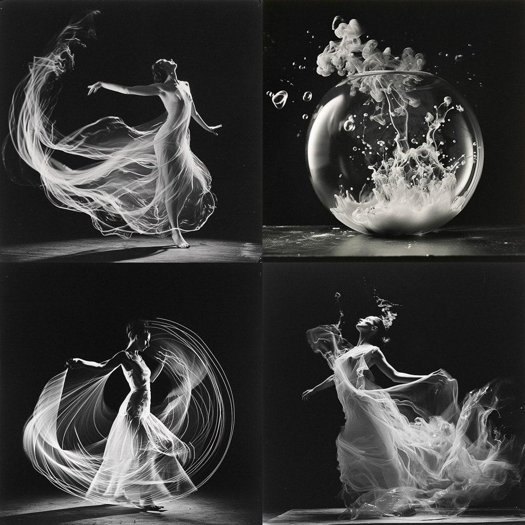 Harold Edgerton style, Midjourney V6, render 1 of 4