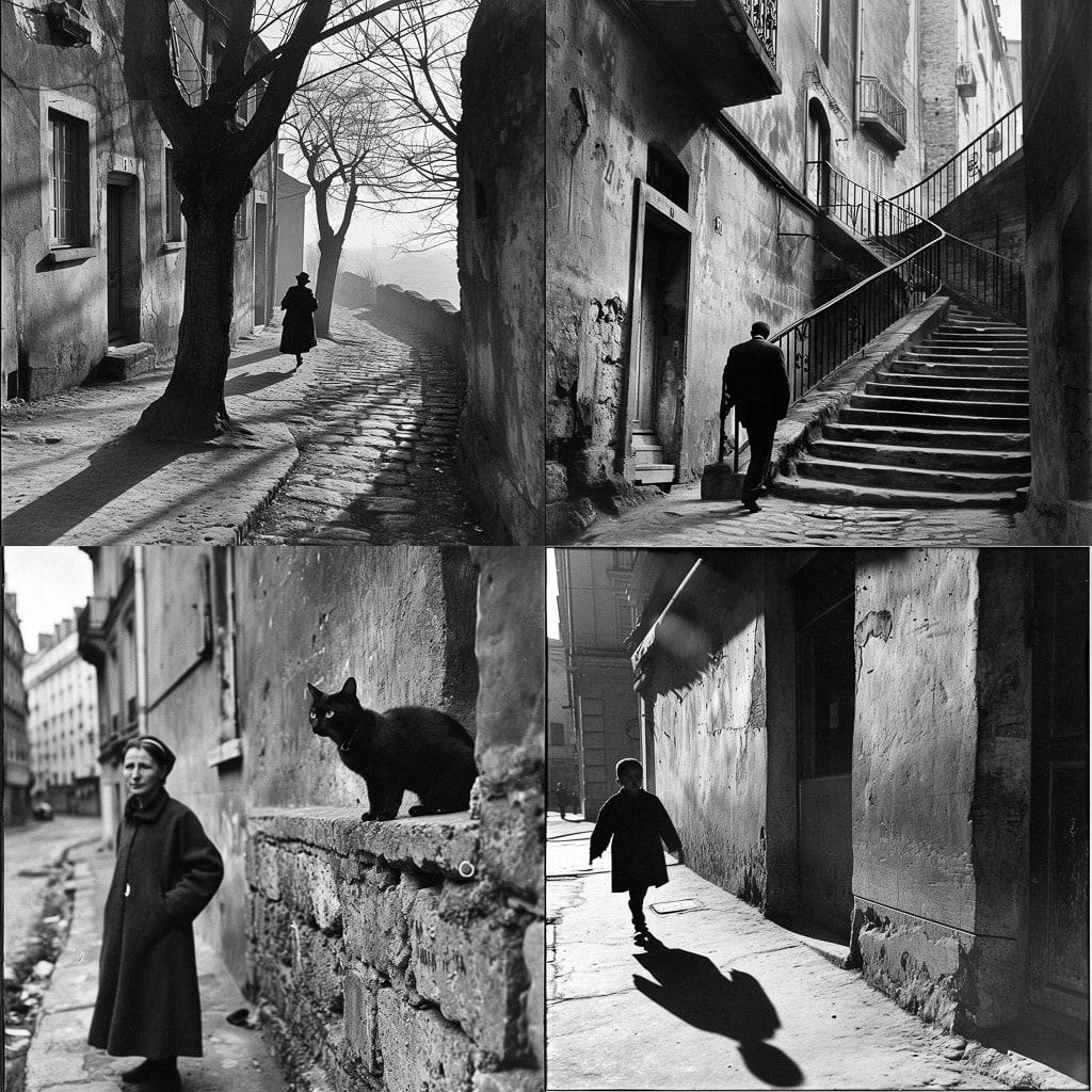Henri Cartier-Bresson style, Midjourney V6, render 1 of 4
