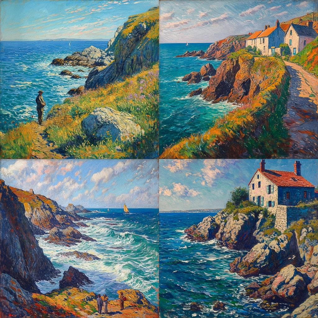 Henry Moret style, Midjourney V6, render 1 of 4