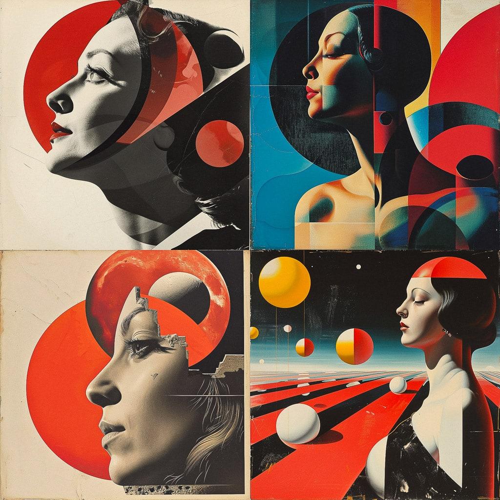 Herbert Bayer style, Midjourney V6, render 1 of 4