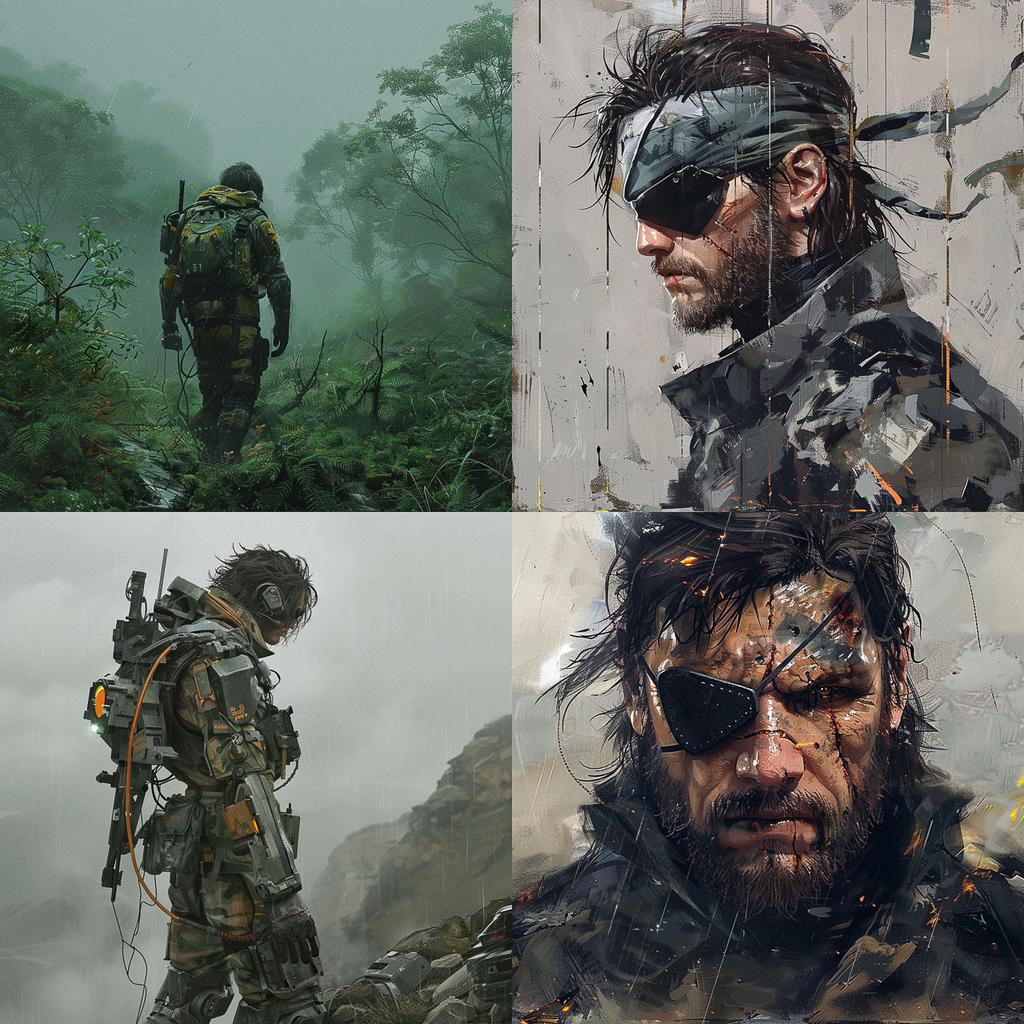 Hideo Kojima style, Midjourney V6, render 1 of 4