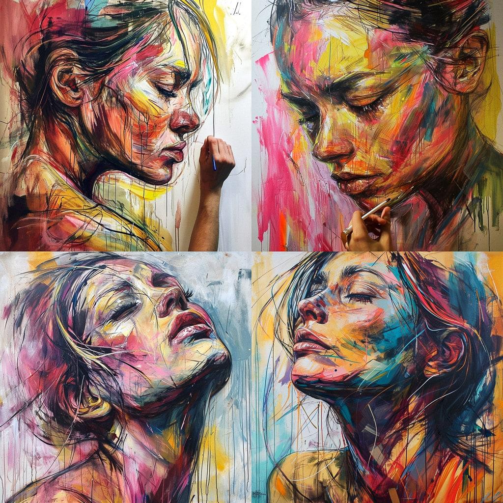 Hopare style, Midjourney V6, render 1 of 4