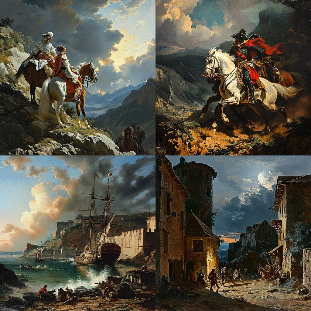 Horace Vernet style, Midjourney V6, render 1 of 4