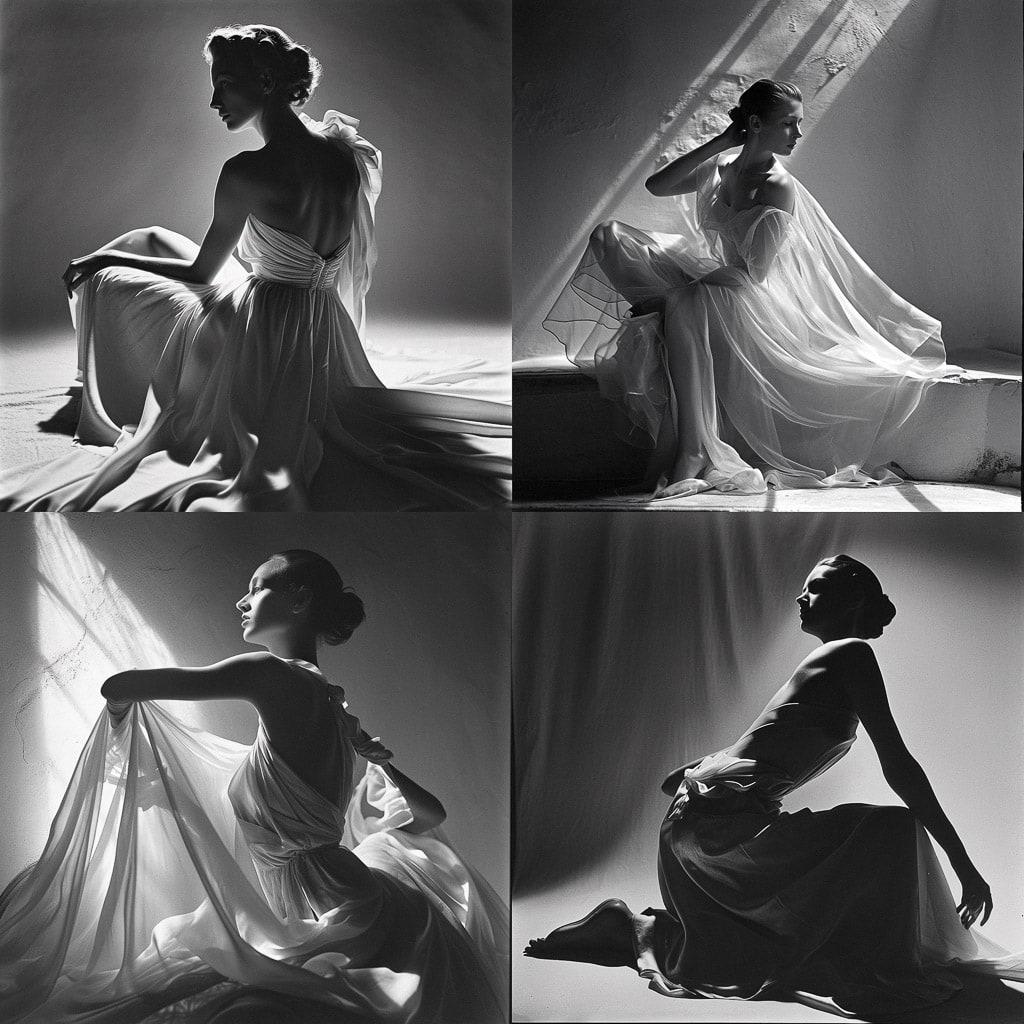 Horst P. Horst style, Midjourney V6, render 1 of 4