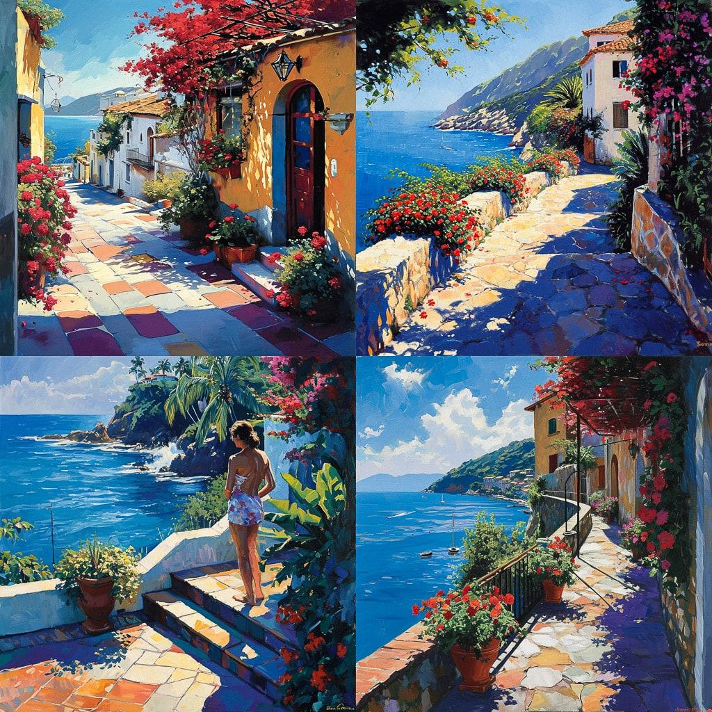 Howard Behrens style, Midjourney V6, render 1 of 4