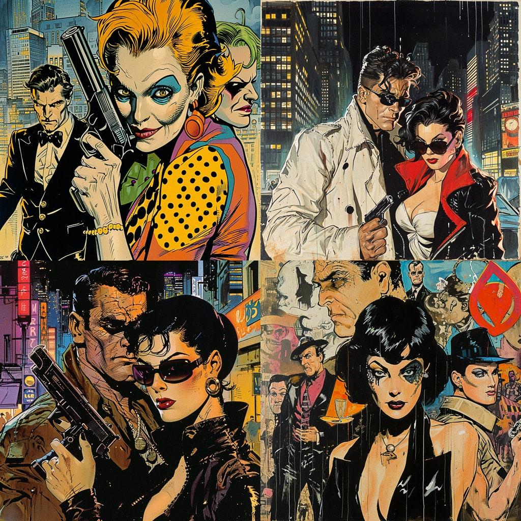 Howard Chaykin style, Midjourney V6, render 1 of 4