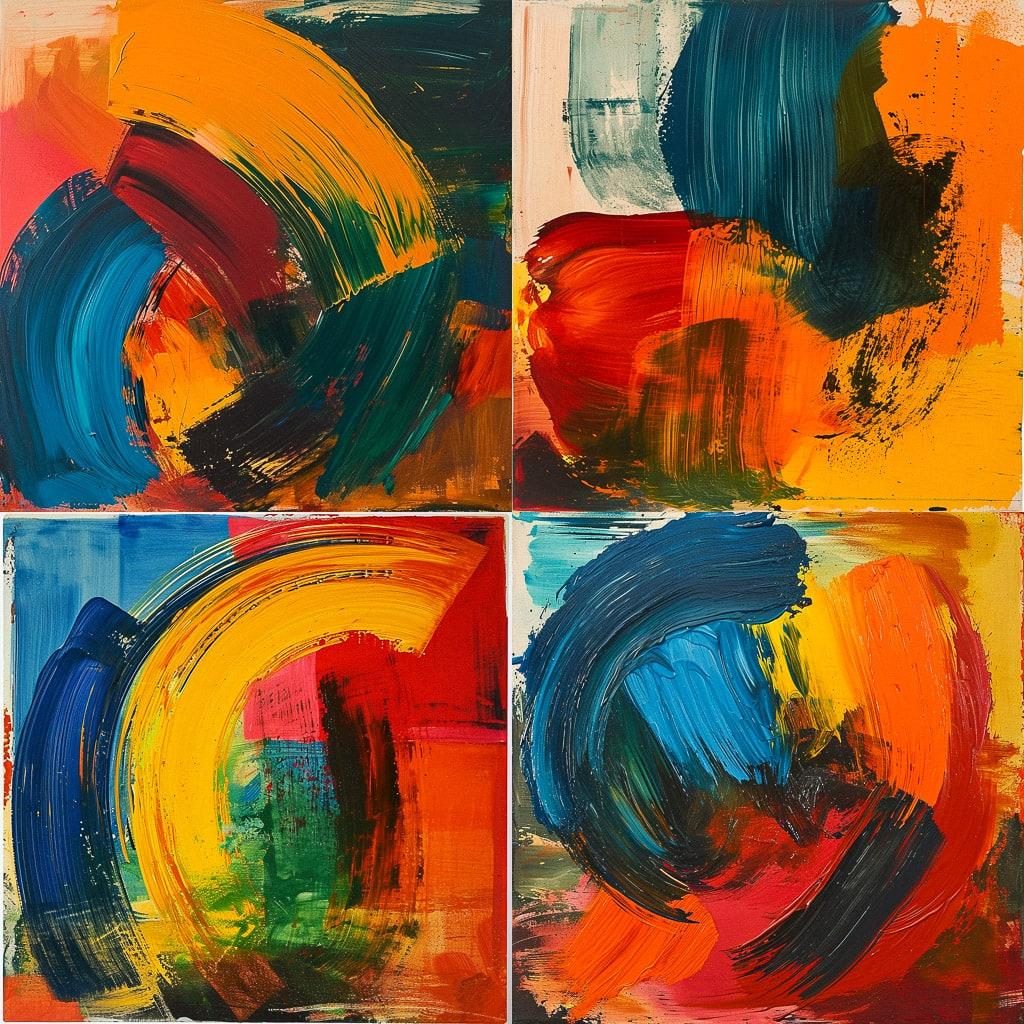 Howard Hodgkin style, Midjourney V6, render 1 of 4