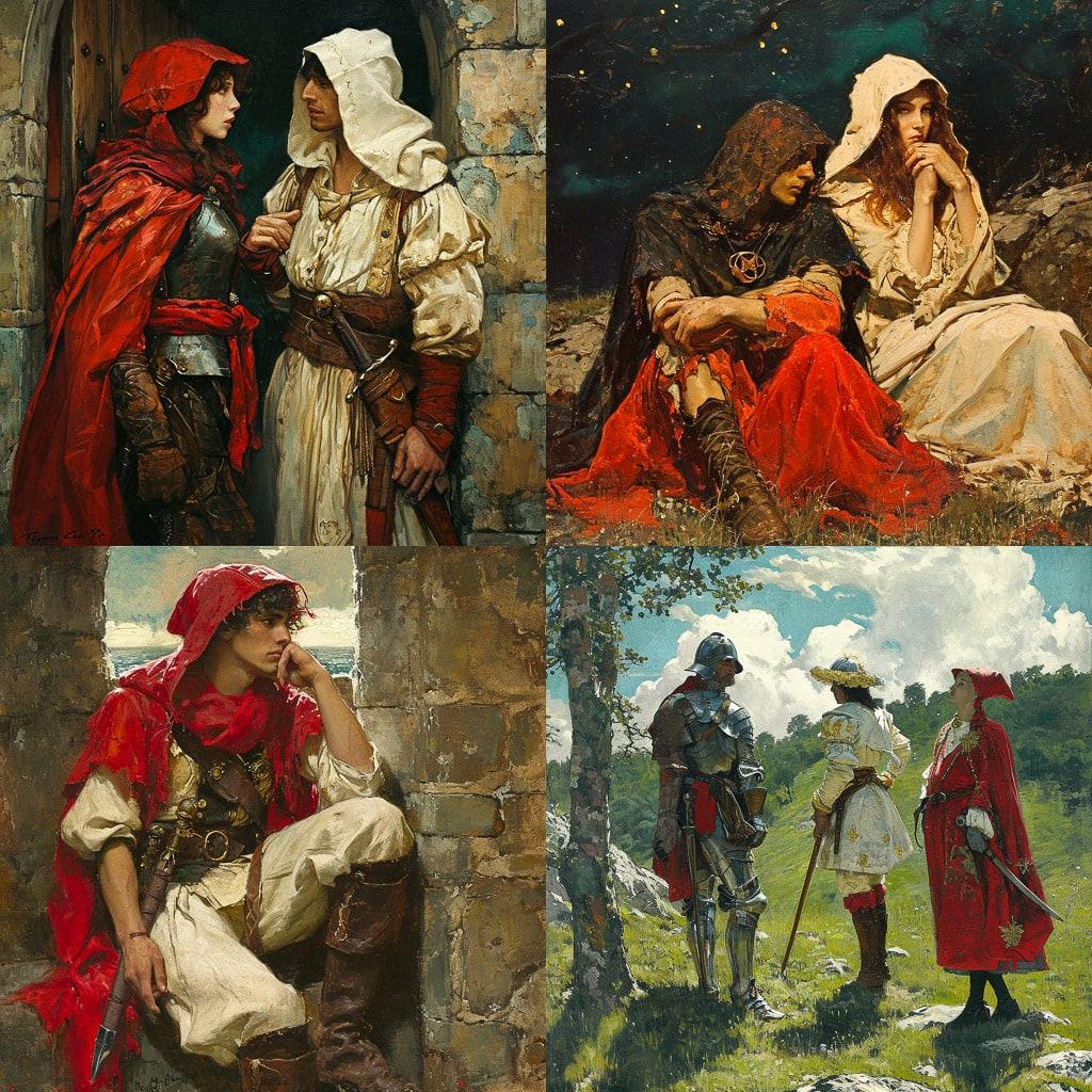 Howard Pyle style, Midjourney V6, render 1 of 4