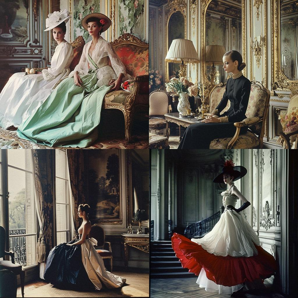 Hubert de Givenchy style, Midjourney V6, render 1 of 4