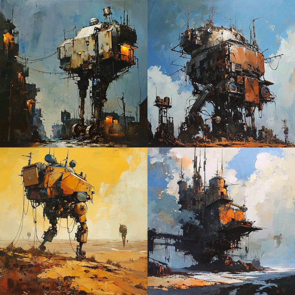Ian McQue style, Midjourney V6, render 1 of 4