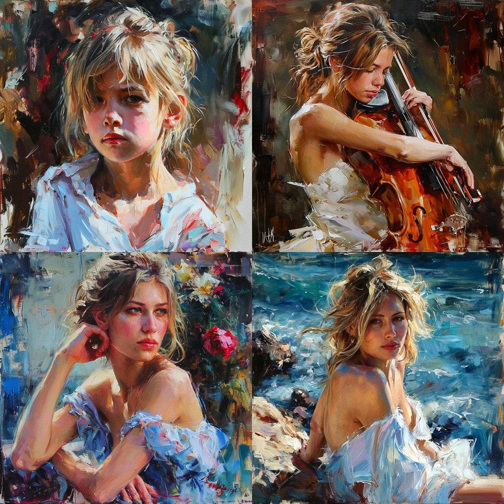 Inessa Garmash style, Midjourney V6, render 1 of 4