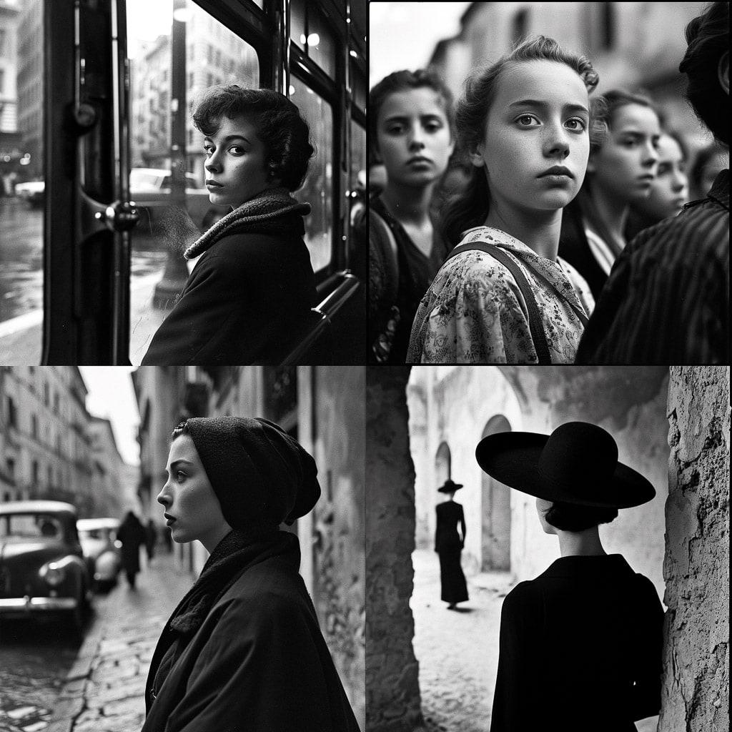 Inge Morath style, Midjourney V6, render 1 of 4