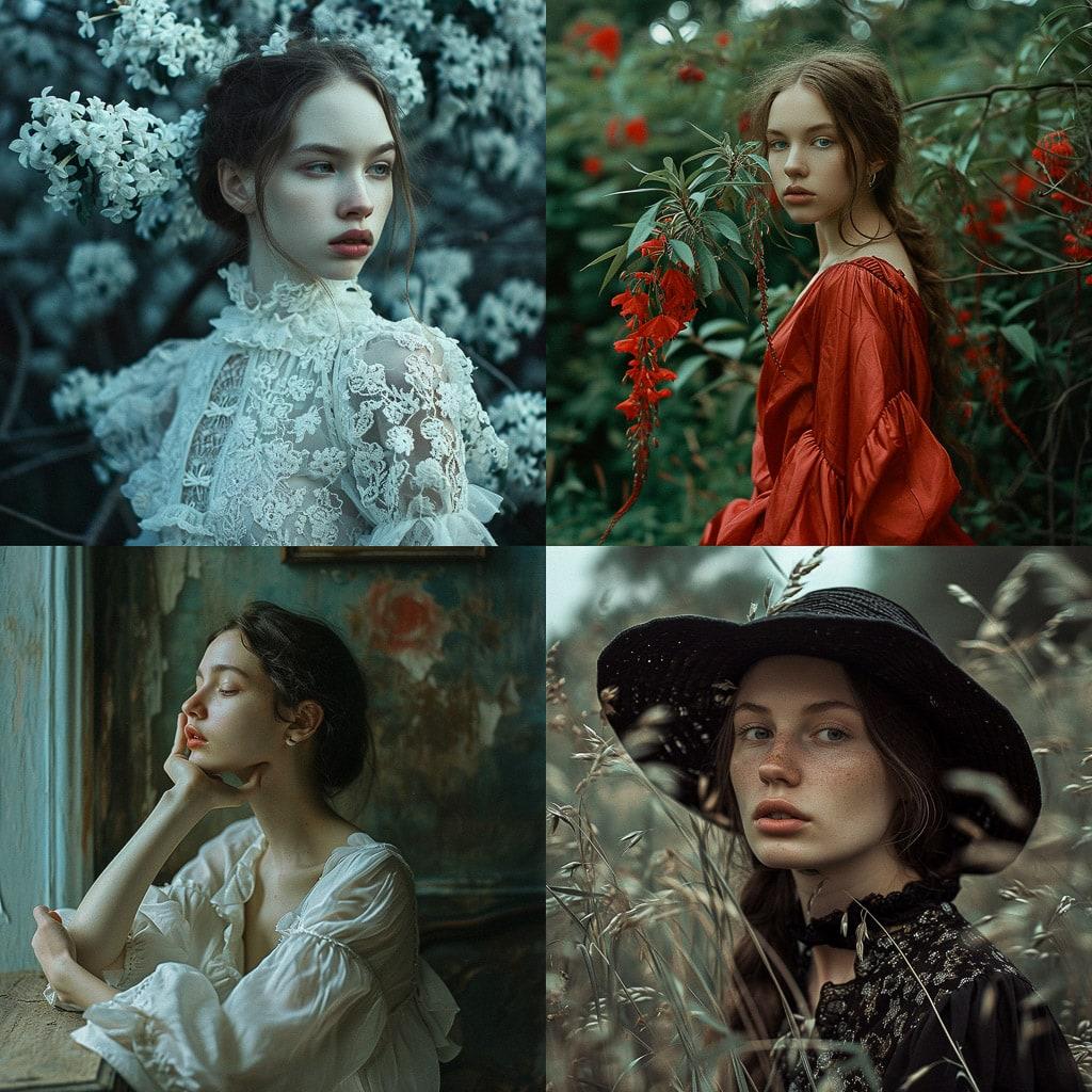 Inna Mosina style, Midjourney V6, render 1 of 4