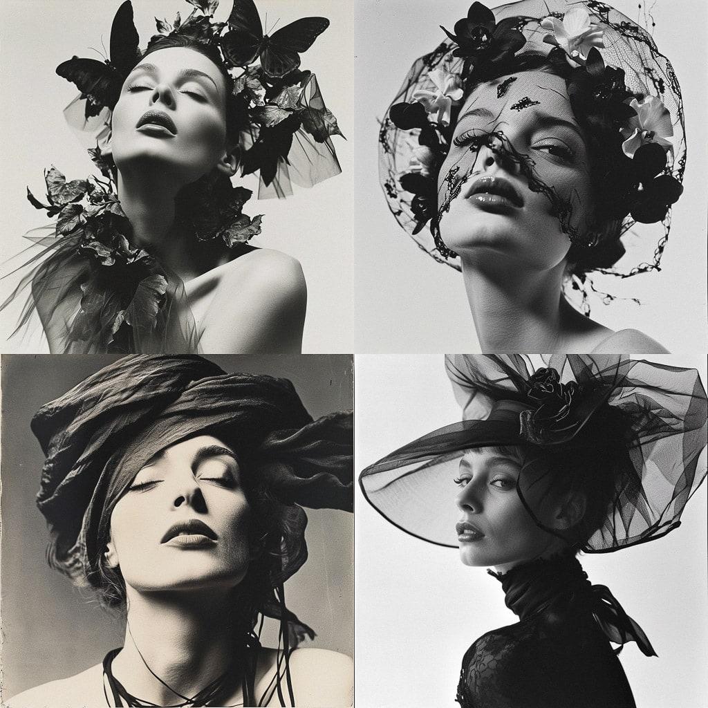Irving Penn style, Midjourney V6, render 1 of 4