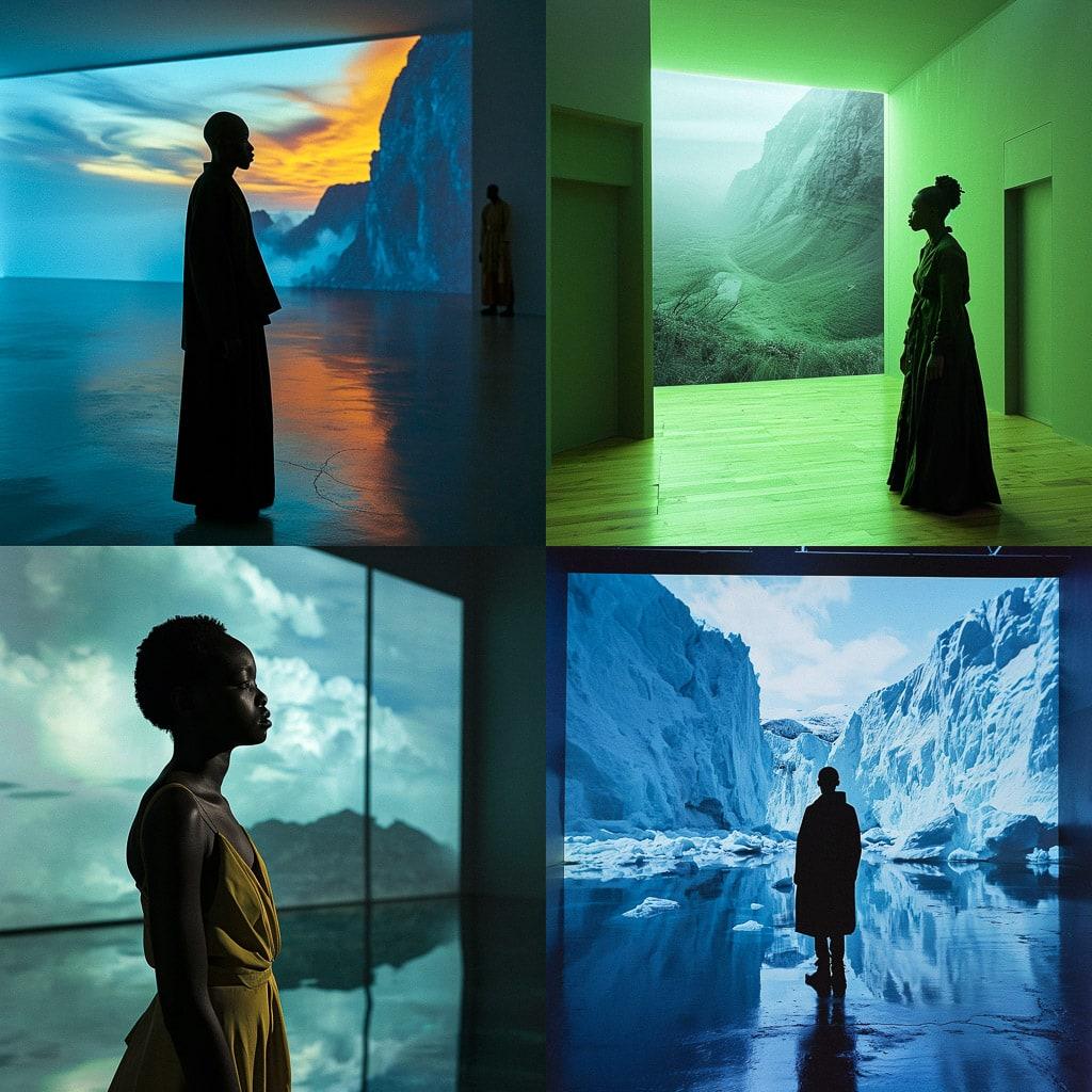 Isaac Julien style, Midjourney V6, render 1 of 4