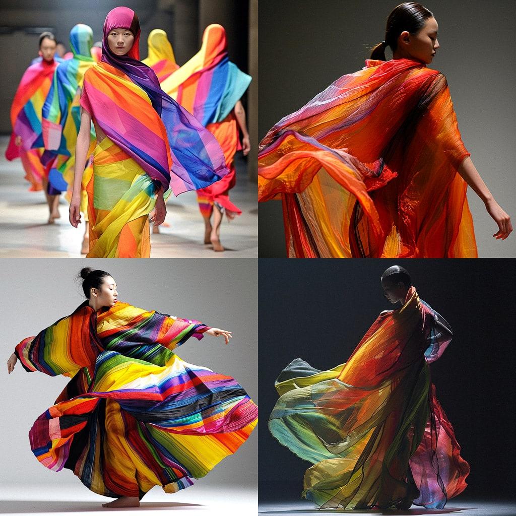 Issey Miyake style, Midjourney V6, render 1 of 4