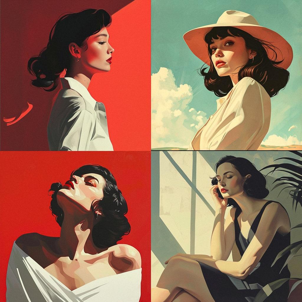 Jack Hughes style, Midjourney V6, render 1 of 4