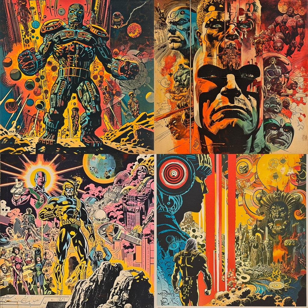 Jack Kirby style, Midjourney V6, render 1 of 4