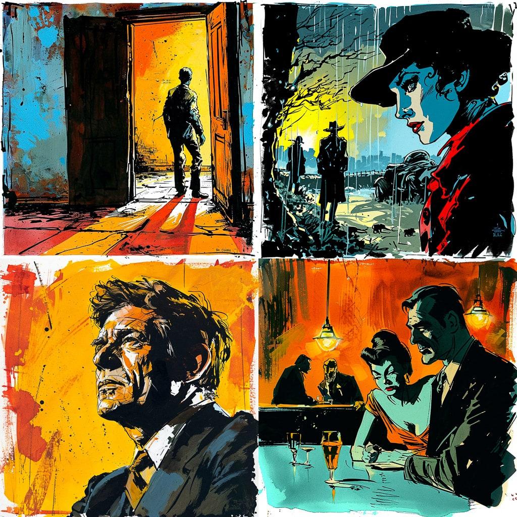 Jack Ohman style, Midjourney V6, render 1 of 4