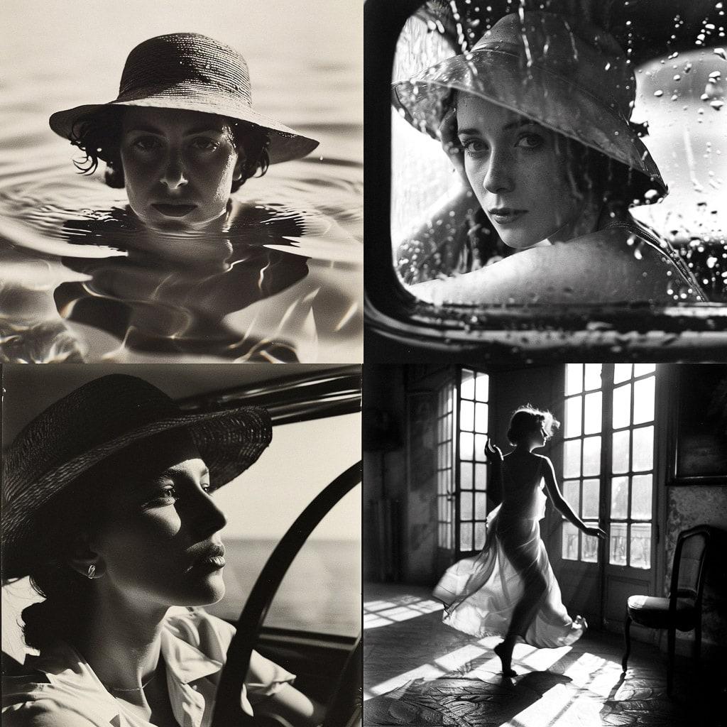 Jacques Henri Lartigue style, Midjourney V6, render 1 of 4