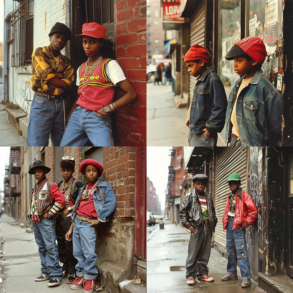 Jamel Shabazz style, Midjourney V6, render 1 of 4