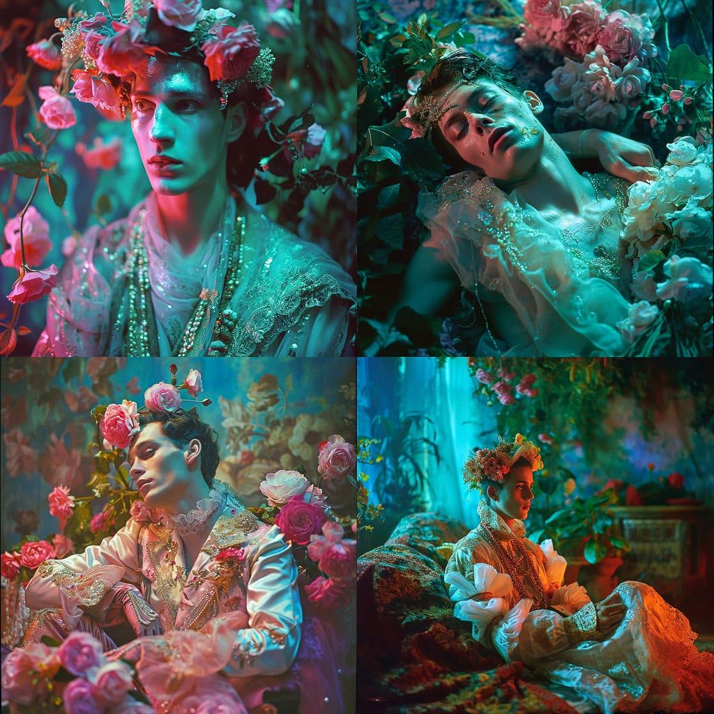James Bidgood style, Midjourney V6, render 1 of 4