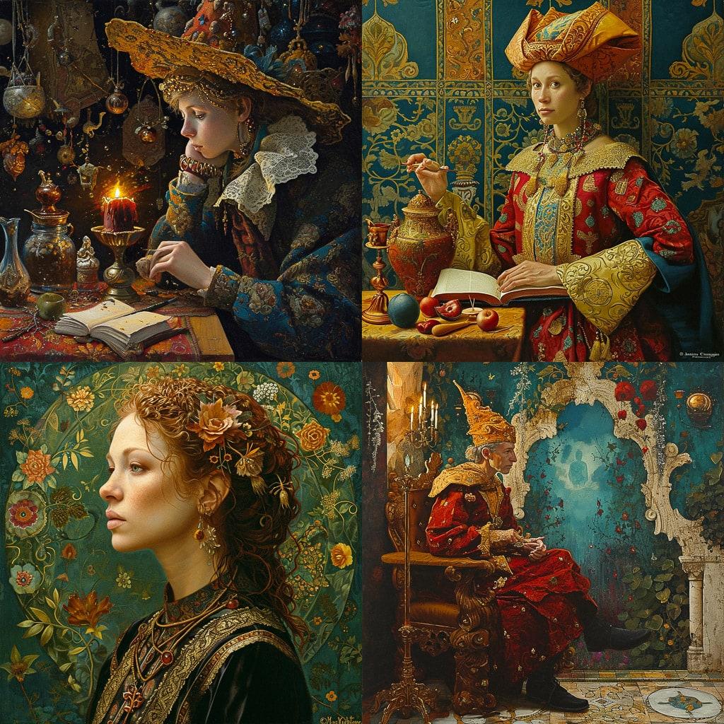 James C. Christensen style, Midjourney V6, render 1 of 4