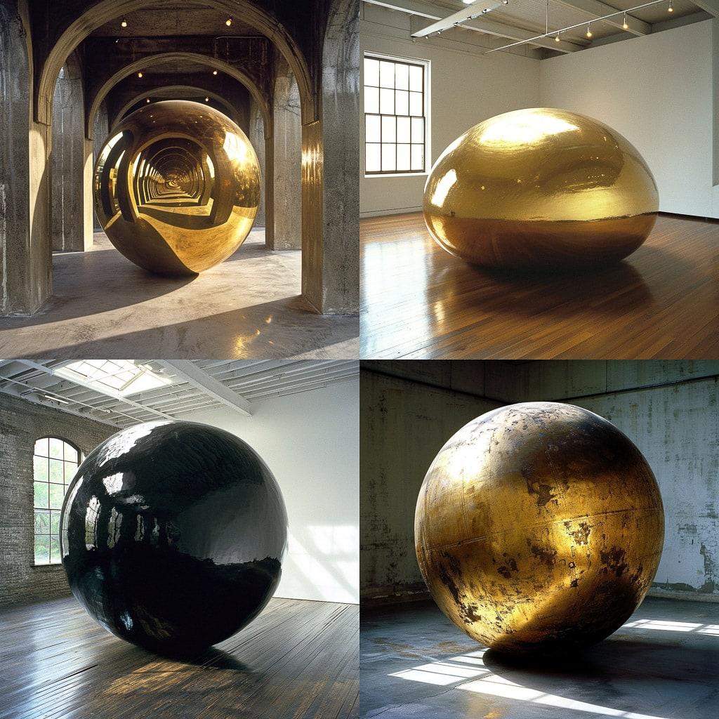 James Lee Byars style, Midjourney V6, render 1 of 4