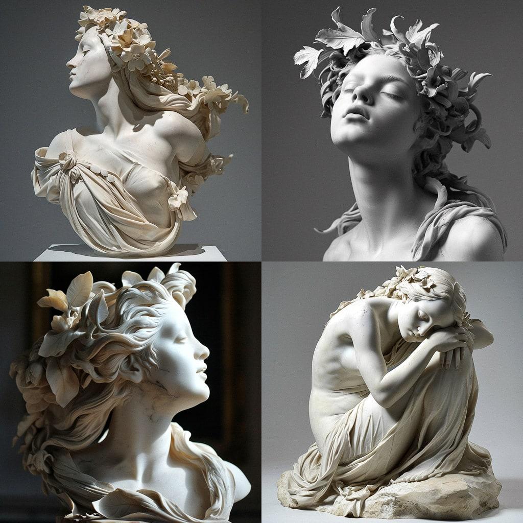 James Pradier style, Midjourney V6, render 1 of 4