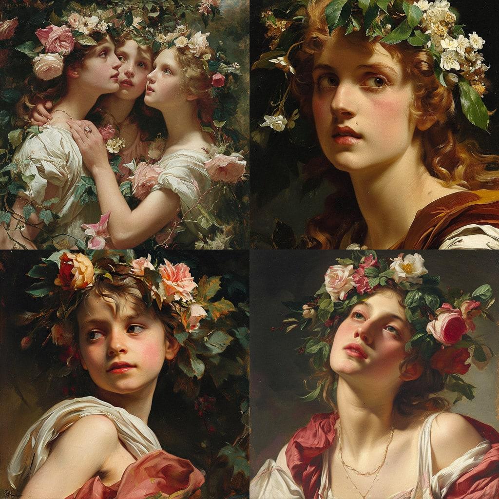James Sant style, Midjourney V6, render 1 of 4