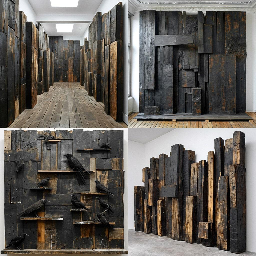 Jannis Kounellis style, Midjourney V6, render 1 of 4