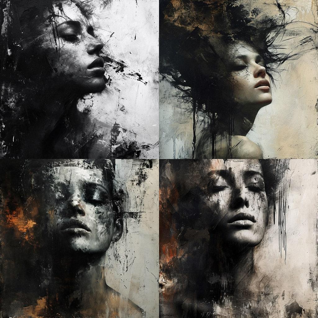 Jarek Kubicki style, Midjourney V6, render 1 of 4