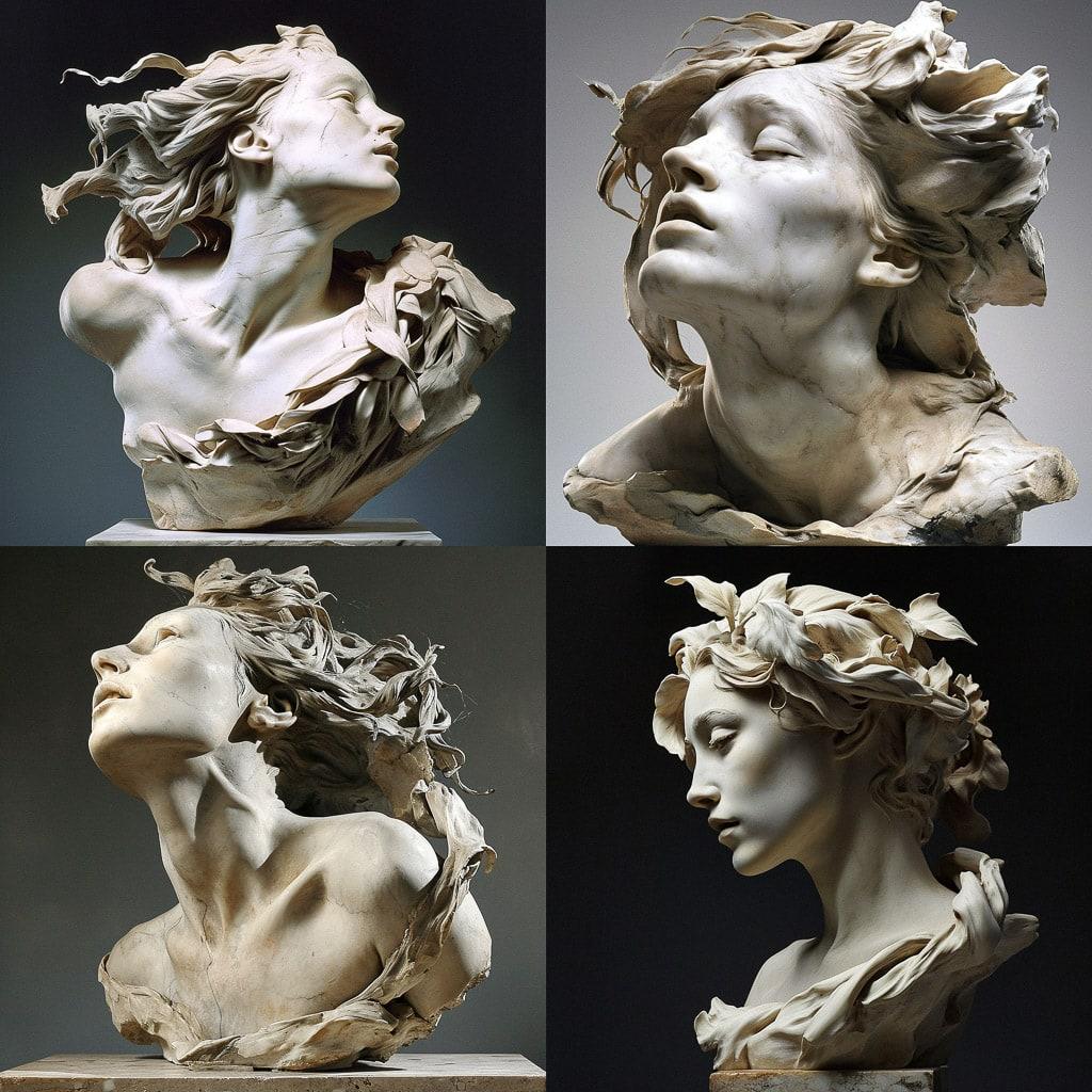 Jean-Baptiste Carpeaux style, Midjourney V6, render 1 of 4