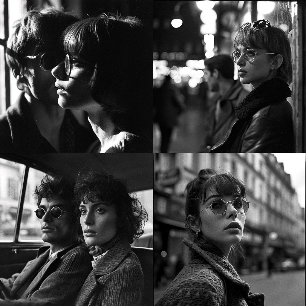 Jean-Luc Godard style, Midjourney V6, render 1 of 4