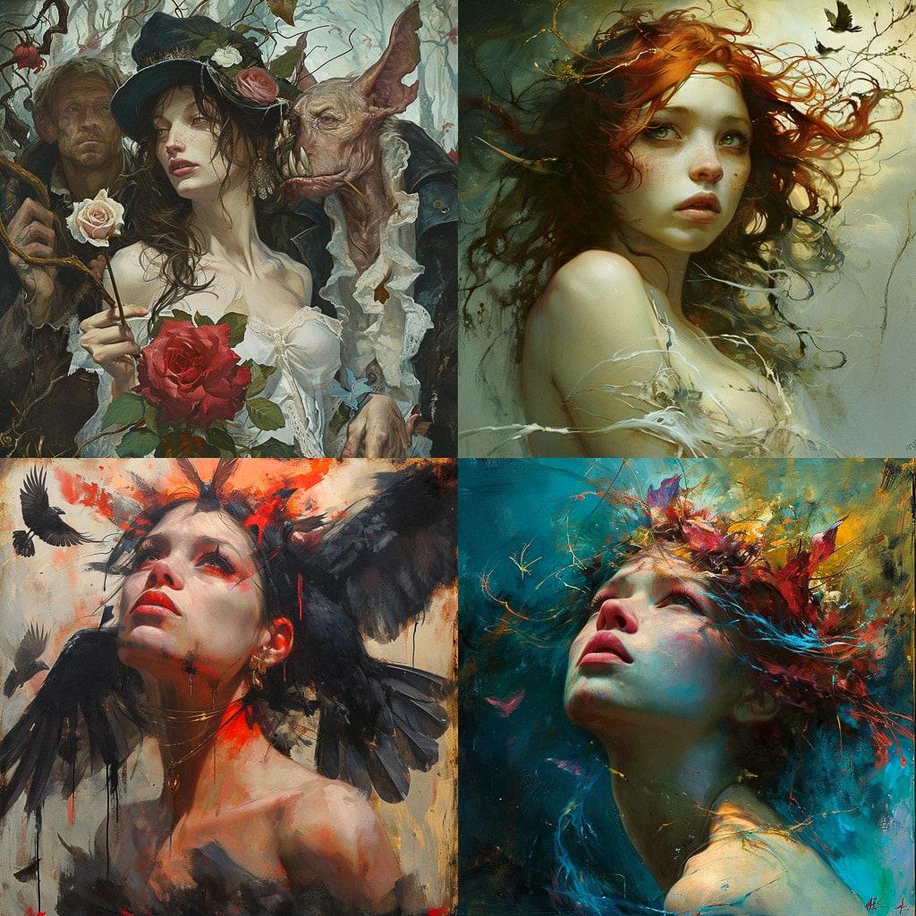 Jean-Sebastien Rossbach style, Midjourney V6, render 1 of 4