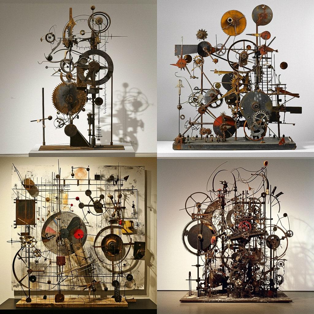 Jean Tinguely style, Midjourney V6, render 1 of 4