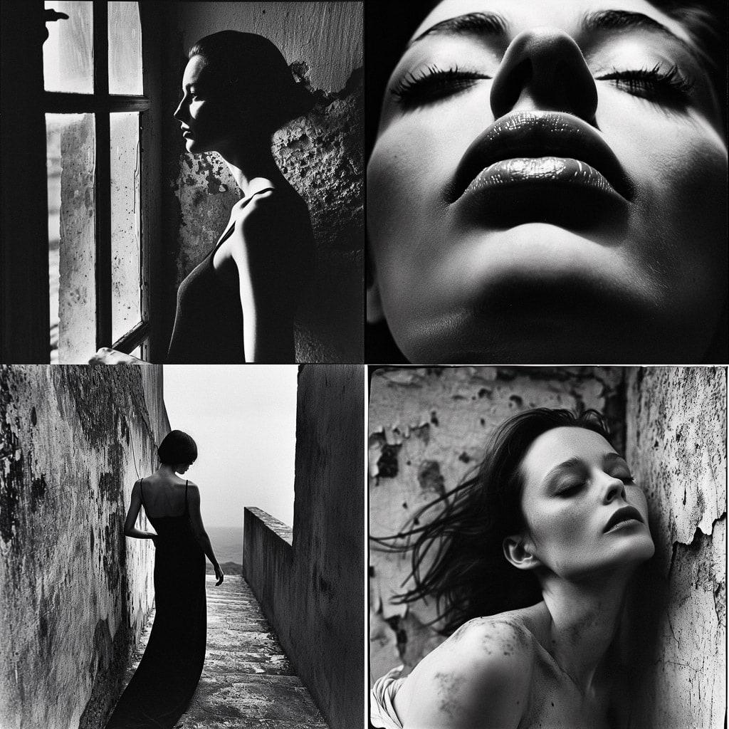Jeanloup Sieff style, Midjourney V6, render 1 of 4