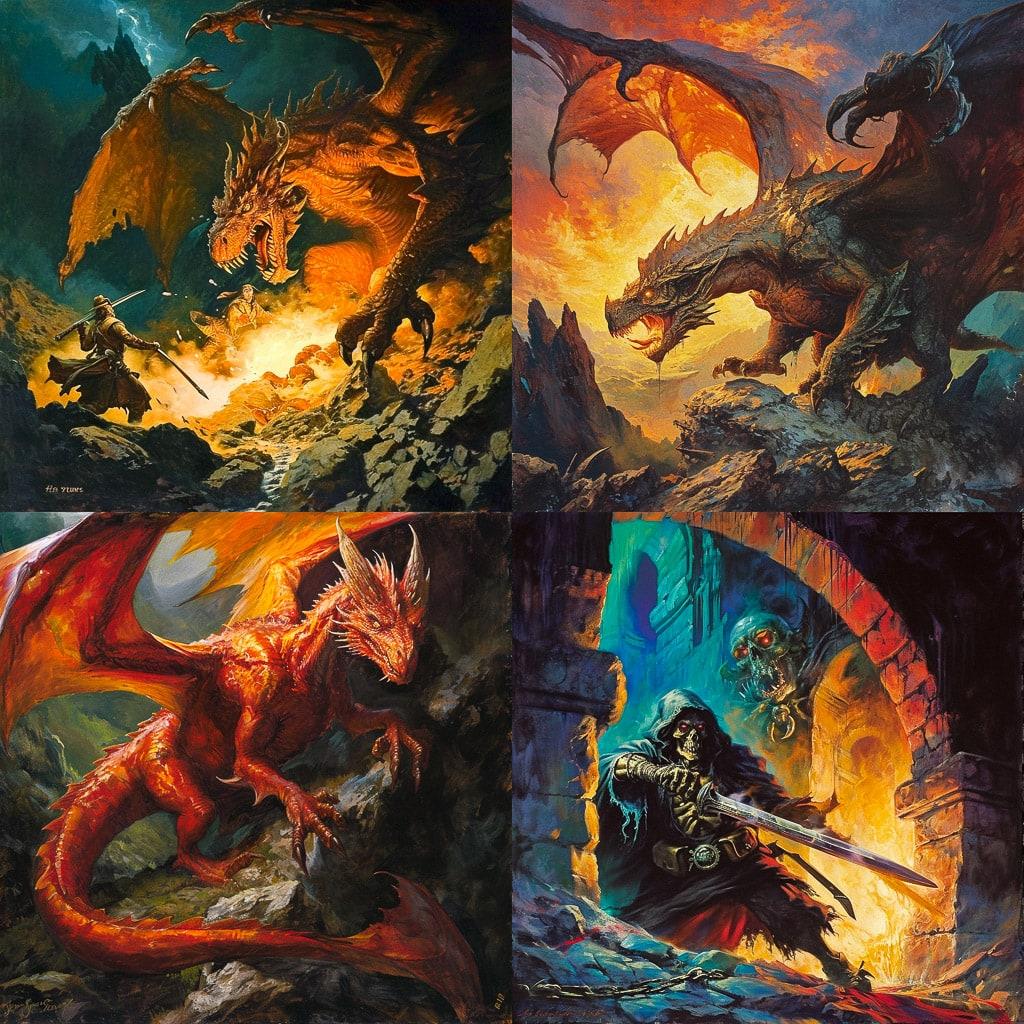 Jeff Easley style, Midjourney V6, render 1 of 4