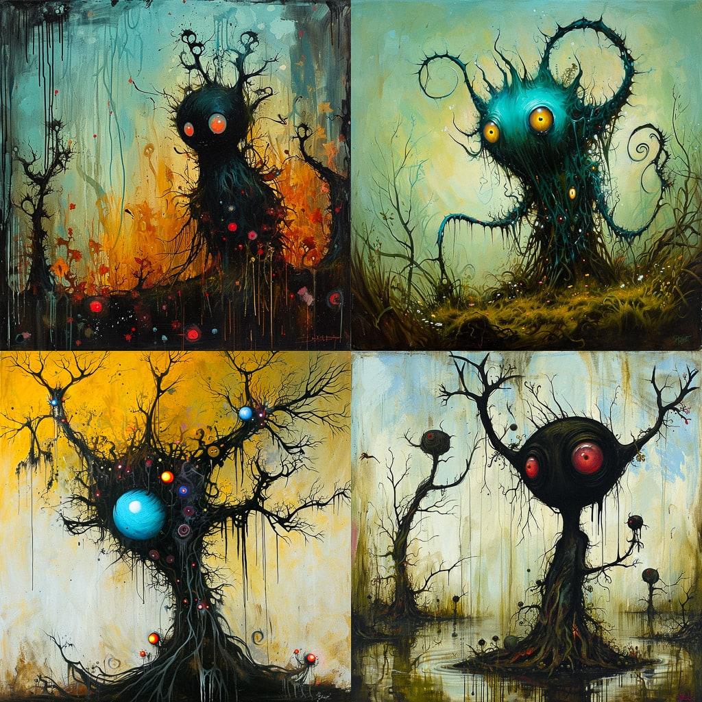 Jeff Soto style, Midjourney V6, render 1 of 4