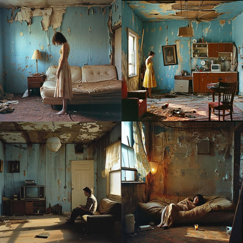 Jeff Wall style, Midjourney V6, render 1 of 4