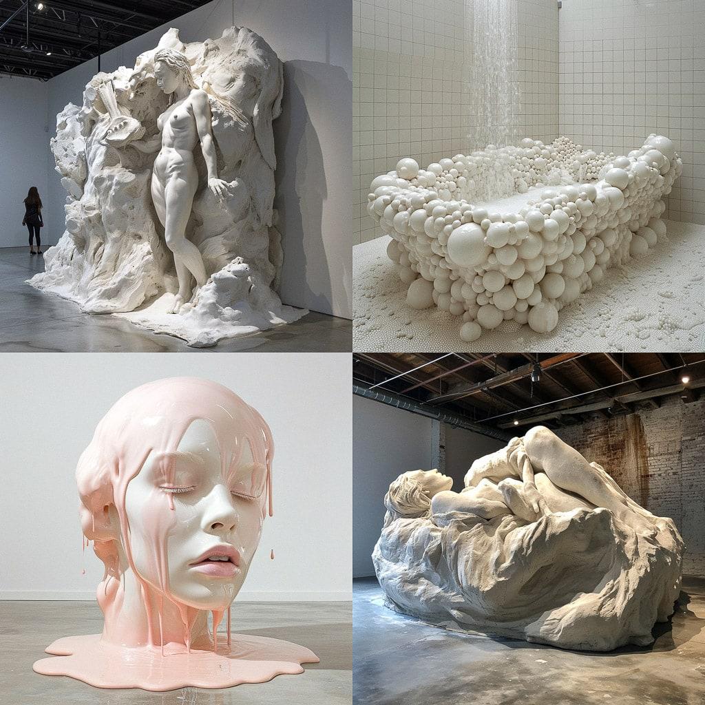 Jennifer Rubell style, Midjourney V6, render 1 of 4