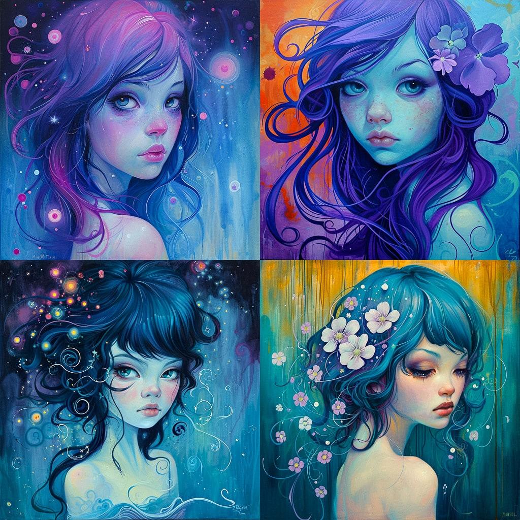 Jeremiah Ketner style, Midjourney V6, render 1 of 4