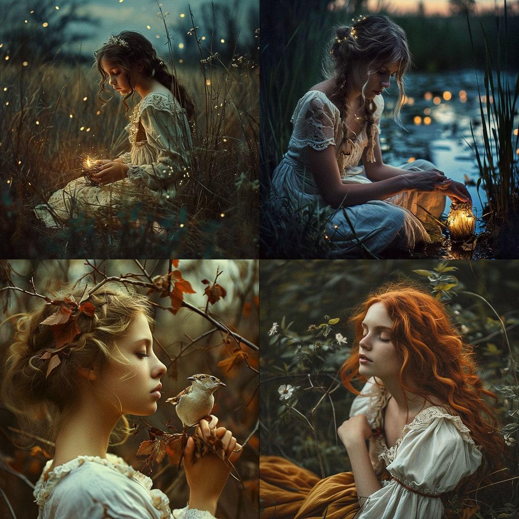 Jessica Drossin style, Midjourney V6, render 1 of 4