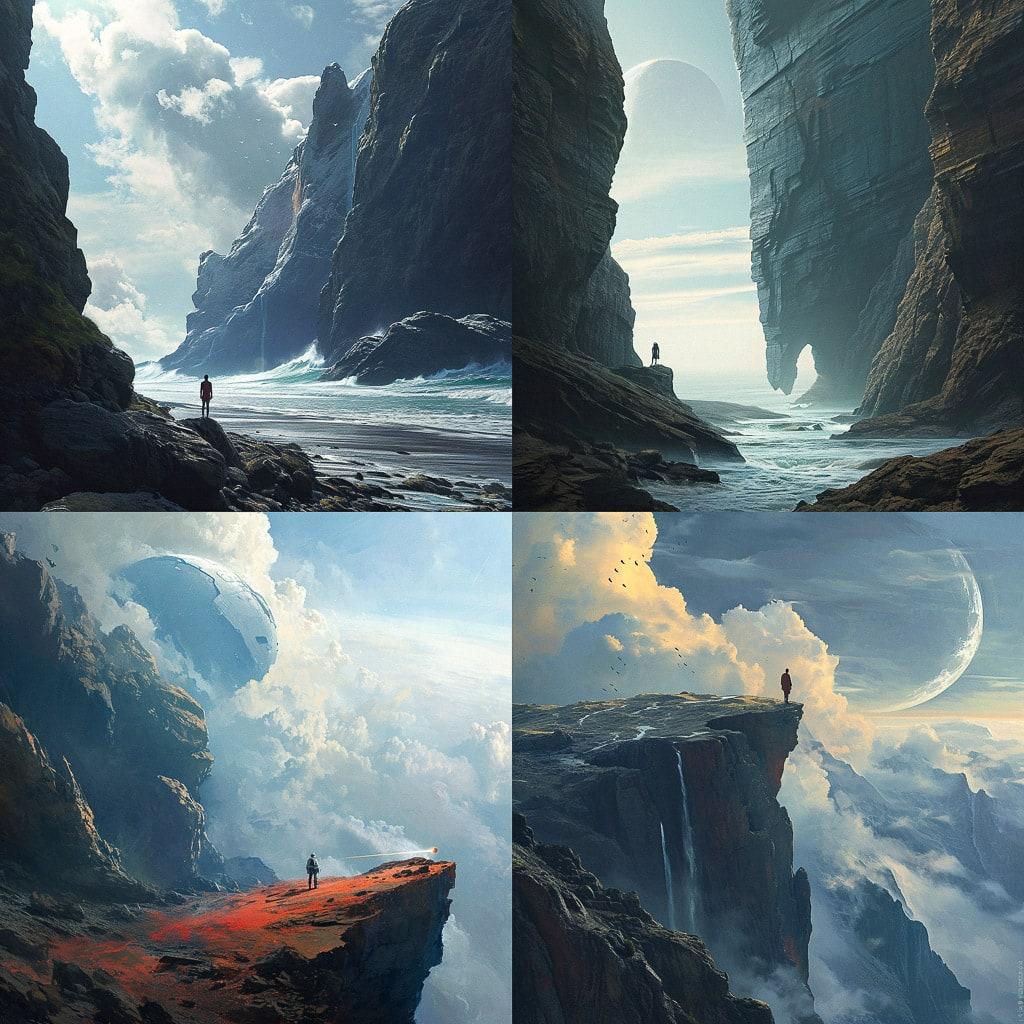 Jessica Rossier style, Midjourney V6, render 1 of 4
