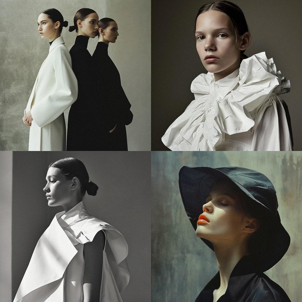 Jil Sander style, Midjourney V6, render 1 of 4