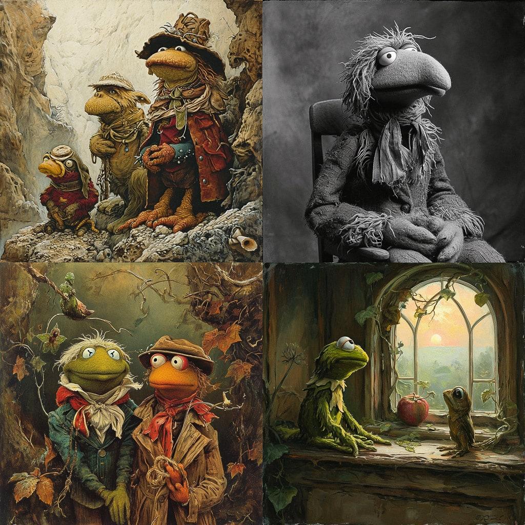 Jim Henson style, Midjourney V6, render 1 of 4