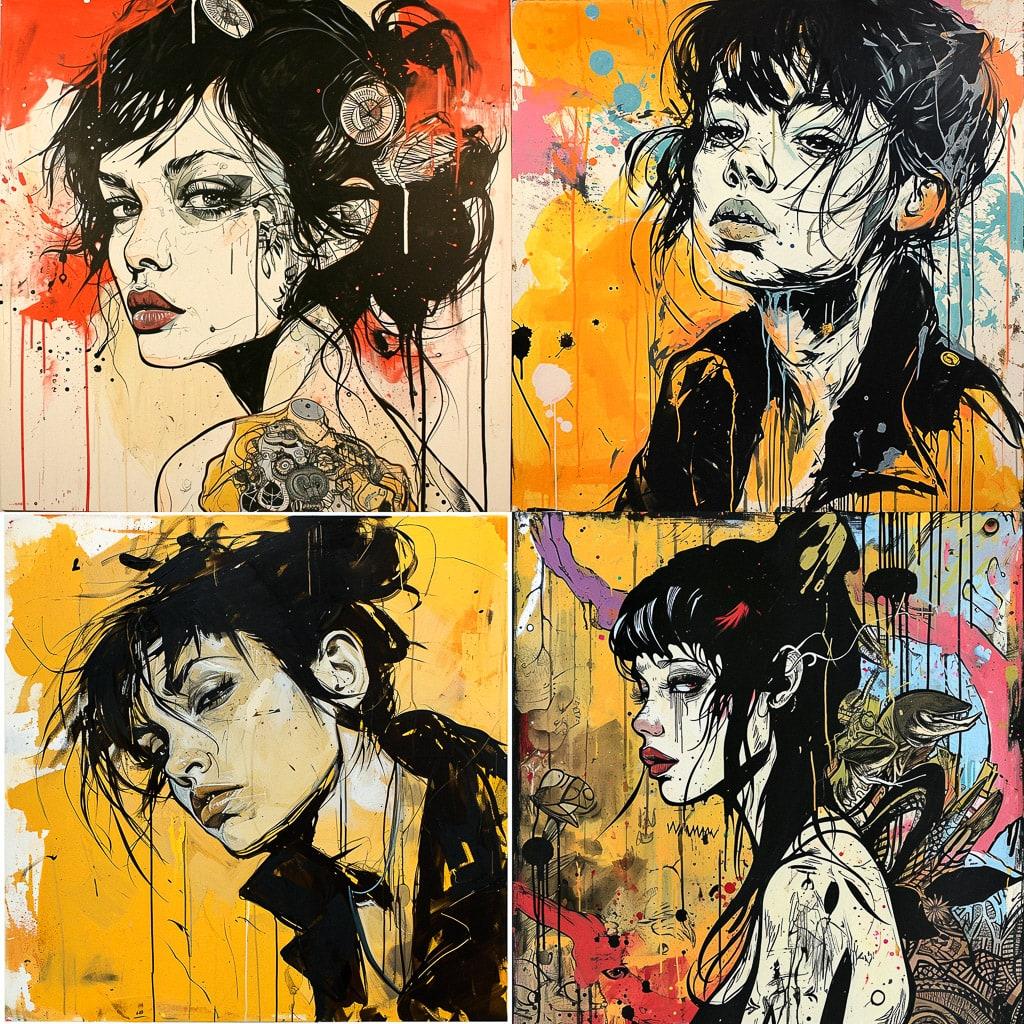 Jim Mahfood style, Midjourney V6, render 1 of 4