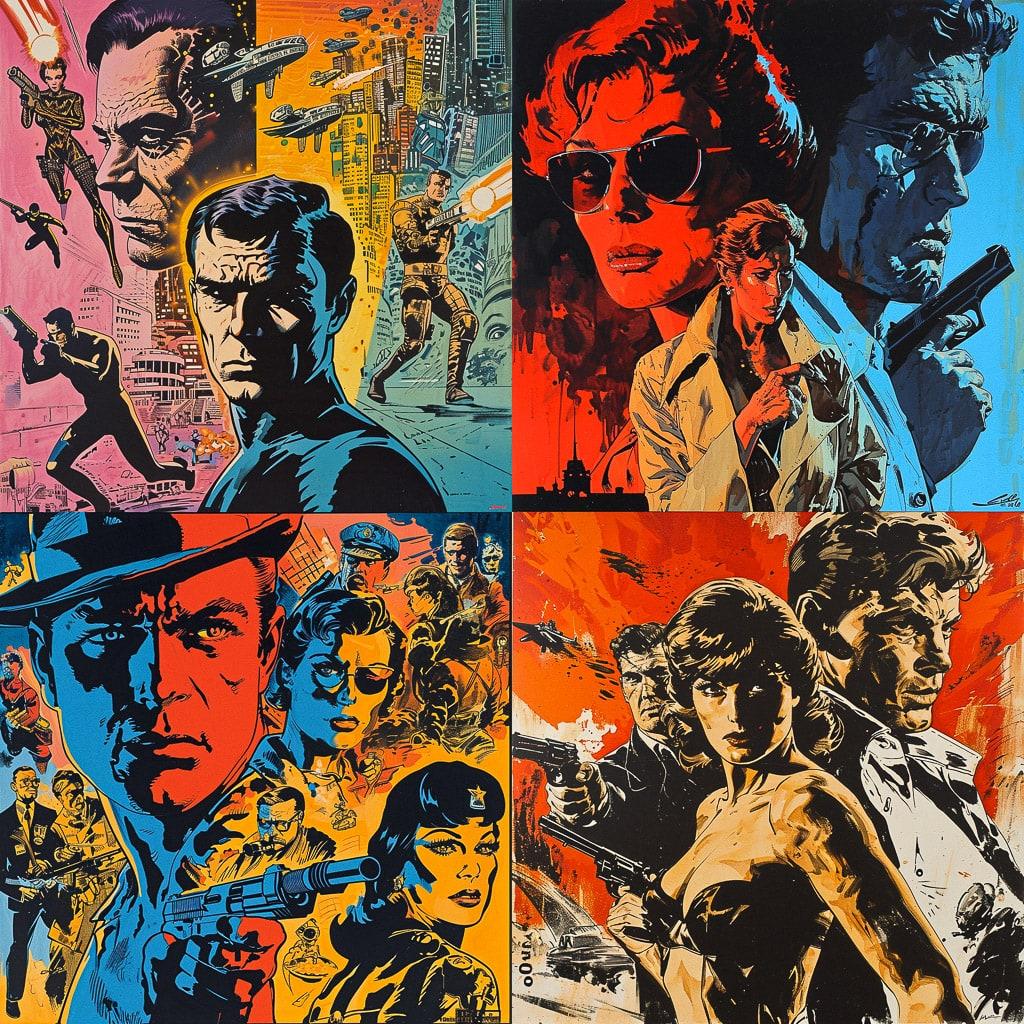 Jim Steranko style, Midjourney V6, render 1 of 4